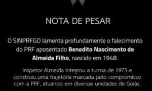 Nota de pesar: SINPRFGO lamenta falecimento do inspetor Almeida