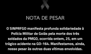 SINPRFGO manifesta solidariedade à PMGO por tragédia na GO-164
