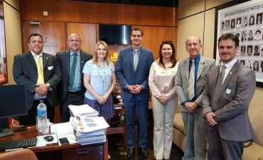 FSF-GO realiza ação no Congresso Nacional para conversar com parlamentares goianos