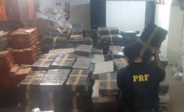 Mais de 4,6 toneladas de maconha são apreendidas pela PRF no Paraná