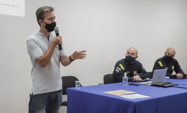 Reunião com o efetivo da Delegacia da PRF em Jatai em 10/08/21